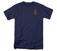 DC Comics - Batman Arkham Knight - Gotham Badge - T-Shirt Unisex Adulto - Blu