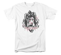 DC COMICS - BATMAN ARKHAM KNIGHT - SUGAR QUINN - T-Shirt Unisex Adulti - Bianca