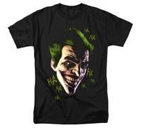 DC Comics Batman Arkham Origins Joker Grim Maglietta Uomo Nera 100% Cotone