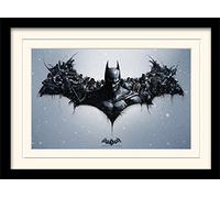 DC Comics Batman Arkham Origins (Logo) 30 x 40 cm Montato e incorniciato, 16 x 12 Inches