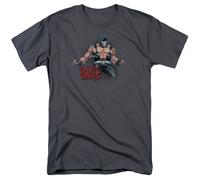 DC Comics - Batman - Bane Flex - T-Shirt A Maniche Corte Unisex Adulti - Grigio