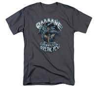 DC Comics - Batman - Bane Volontà Rottura You - Adulto T-Shirt - Grigio