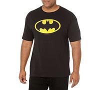 DC Comics Batman Basic Logo T-Shirt Uomo Nero, Nero, XX-Large