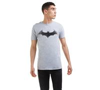 DC Comics Batman-Bat Logo T-Shirt, Grigio (Grey Heather Hgy), Medium Uomo