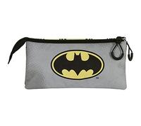 DC Comics Batman Batdress-Astuccio Triplo FAN 2.0, Nero, 23 x 11 cm