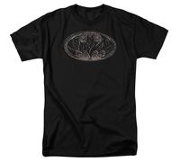 DC Comics Batman Bio Mech Bat Shield Logo Maglietta Licenziata Per Adulti