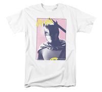 DC Comics Batman Classic TV Wayne Anni 80 Maglietta Uomo Cotone Bianco