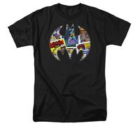 DC Comics - Batman - Comic Bat - T-Shirt A Maniche Corte Unisex Adulti - Nera