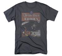 DC Comics - Batman - Detective #27 Distressed - T-Shirt Unisex Adulto - Grigio