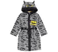 DC Comics Batman Grigio Stylised All-Over Print Logo Body & 3D Hood Accappatoio