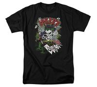 DC Comics Batman Jokers Wild T-Shirt Uomo Nero Cotone Manica Corta