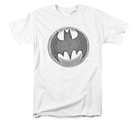 DC Comics Batman Knight Knockout T-Shirt Uomo Manica Corta Cotone Bianca