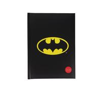 DC Comics Batman Logo Luce Notebook Copertina Rigida | 14 x 20 cm
