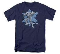 DC Comics - Batman - Mr Freeze - Maglietta A Maniche Corte Unisex Adulto - Blu