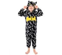 DC Comics Batman Onesie Pigiama Boys Boys Bambini Dark Knight Cavaliere Nero PJ 13-14 Anni