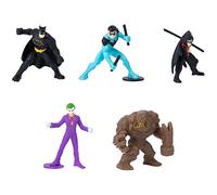 DC Comics, Batman, Robin, Nightwing vs The Joker, Clayface 5-Pack, action figure da 5,1 cm, giocattoli per bambini per ragazzi e ragazze dai 3 anni in su