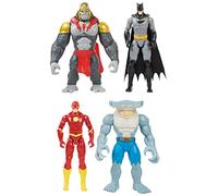 DC Comics, Batman vs Gorilla Grodd - Action Figure da 30 cm (Batman, The Flash, Gorilla Grodd, King Shark), giocattoli per bambini per ragazzi e ragazze dai 3 anni in su
