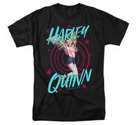 DC Comics Birds Of Prey Harley Quinn T-Shirt Uomo Nera 100% Cotone Preshrunk
