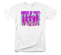 DC Comics Birds Of Prey T-Shirt Uomo Bianco Manica Corta Girocollo Cotone