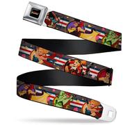 Dc Comics Bombshells Logo Full Color Black/Pinks/Yellow Seatbelt Be... ACC NUOVO