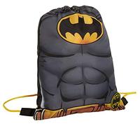 DC Comics - Borsa da palestra per bambini, motivo: Batman, Nero , Taglia unica, Borsa con coulisse