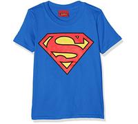 DC Comics Boy's Superman Logo T Shirt, Royal Blue, 2-6 Years UK