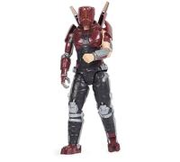 DC Comics, Carapax Action Figure, vestito rosso, 30,5 cm, scultura dettagliata, snodabile scarabeo blu, giocattolo da collezione per bambini per ragazzi e ragazze, dai 3 anni in su