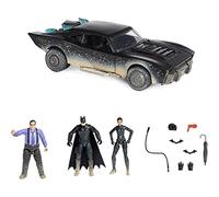 dc comics, Confezione Batman e Lt. Gordon, con 2 Personaggi da 10 cm e Auto della Polizia, Oggetto da Collezione del Film The Batman, Giocattoli per Bambini e Bambine dai 3 Anni in su