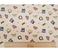 DC Comics Cotone Tessuto - Giustizia League Mini Heroes Design - Saldi Articoli