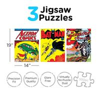 Dc Comics Covers 500 Pezzi Puzzle Set (3) Puzzle Aquarius Ent