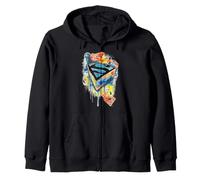 DC Comics - Emblema 3D di Superman Graffiti Street Art Felpa con Cappuccio