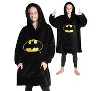 DC Comics Felpa Bambino Batman - Felpe Oversize con Cappuccio in Morbido Pile