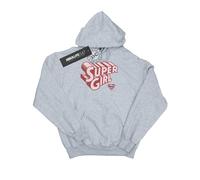 DC Comics Felpa con Cappuccio Supergirl Logo Retrò Ragazze (BI12238)