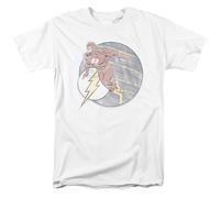 DC COMICS - FLASH - RETRO FLASH STAMPA A CALDO - T-Shirt Da Adulto