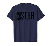 DC Comics Flash Star Labs Logo Black Maglietta