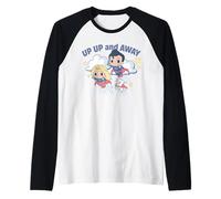 DC Comics Gokko Up Up & Away SuperGirl, Superman And Krypto Maglia con Maniche Raglan