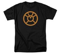 DC Comics - Green Lantern - Emblema Arancione - T-Shirt Unisex Per Adulti - Nera