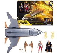 SPIN MASTER dc comics, Hawk Cruiser Patrol, con Action Figure Black Adam e Hawkman, Larghezza 40 cm, Prima Edizione, Giocattoli per Bambini di Supereroi, Ragazze dai 4 Anni in su, 6064871