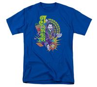 DC Comics - Il Joker - Raw Deal - T-Shirt A Maniche Corta Unisex Adulti - Blu