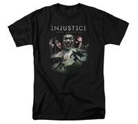 DC Comics - Injustice Gods Among Us - Key Art - Maglietta Unisex Adulta - Nera