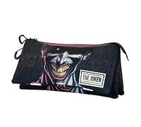 DC Comics Joker Crazy-Astuccio Triplo ECO, Nero, 23 x 11 cm