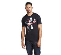 DC Comics Joker & Harley T-Shirt, Nero (Black Blk), Large Uomo
