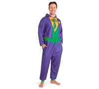 DC Comics Joker Pile Pigiama Intero Uomo con Cappuccio - Regalo Uomo (Multiplo, M)