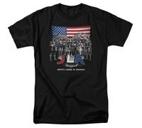 DC Comics Justice League All American League Maglietta Da Uomo Nera Cotone