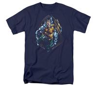 DC COMICS - JUSTICE LEAGUE - AQUAMAN THRASHING - T-Shirt Da Adulto