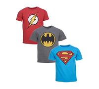 DC Comics Justice League Big Boys 3 Pack T-Shirts 7/8