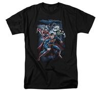DC Comics - Justice League - Cosmic Crew - Maglietta Unisex Adulta - Nera