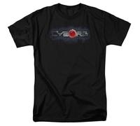 DC Comics Justice League Cyborg T-Shirt Uomo Nera Cotone Maniche Corte Girocollo