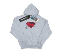 DC Comics Justice League Felpa con Cappuccio Superman Logo Uomo (BI12570)