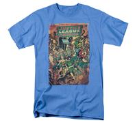 DC Comics - Justice League - No 212 Vintage - T-Shirt Unisex Adulti - Blu